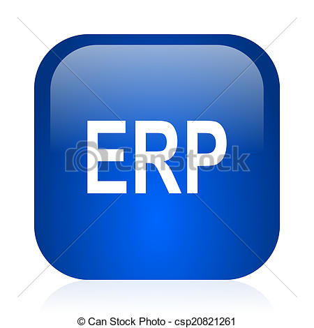 Enterprise Resource Planning ERP Module Icon Construction On 