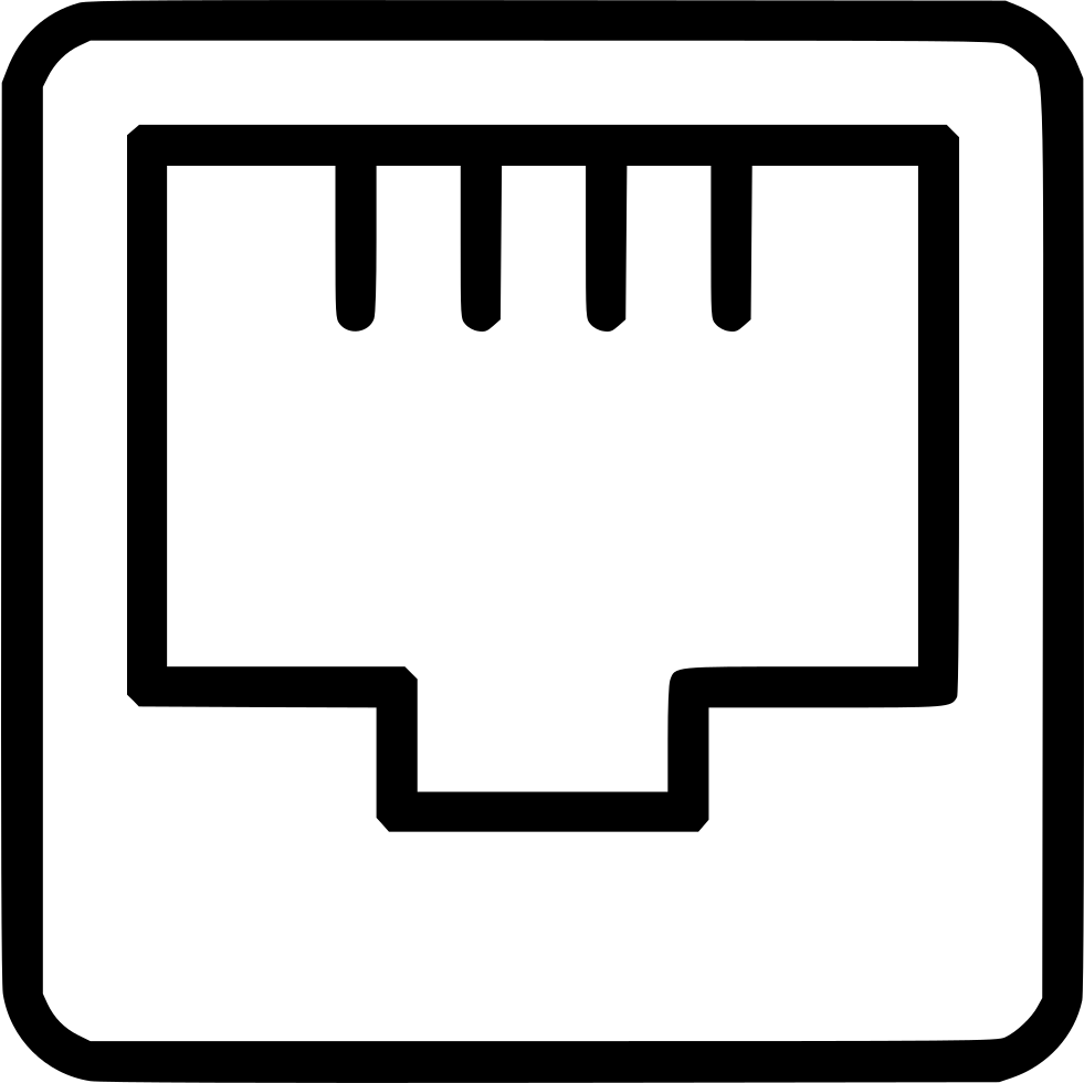 simbol indikator koneksi ethernet wired internet kabel laptop