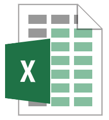 File excel Icon | Small  Flat Iconset | paomedia