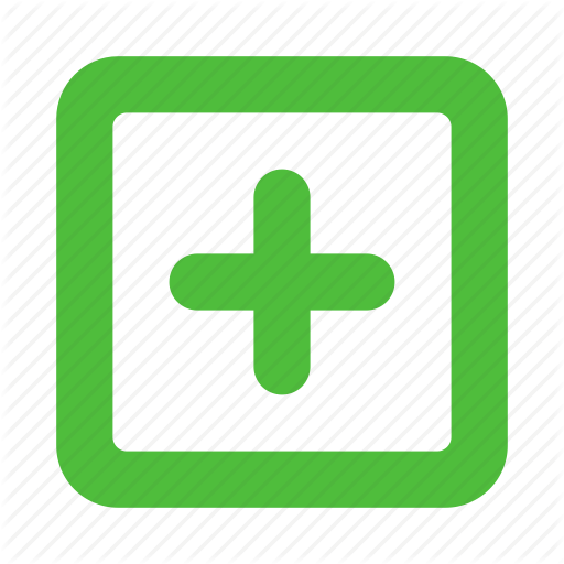 Glossy icon with plus symbol. Healthcare, first aid icon, add 