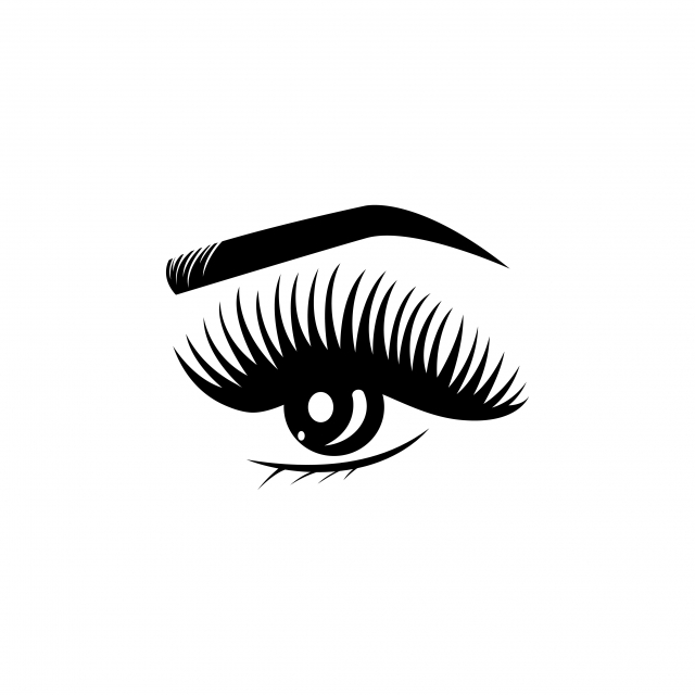 Eyelash,Eyebrow,Eye,Cosmetics,Organ,Eyelash extensions,Illustration,Black-and-white,Logo,Mascara,Monochrome,Graphics