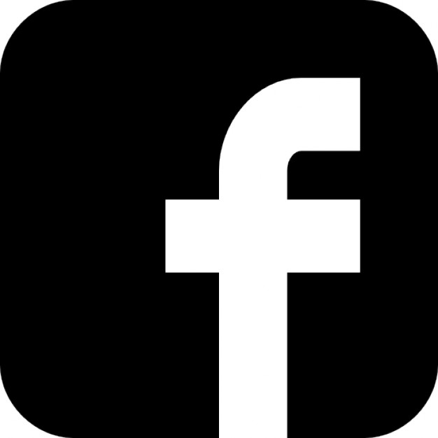 Facebook icon black vector