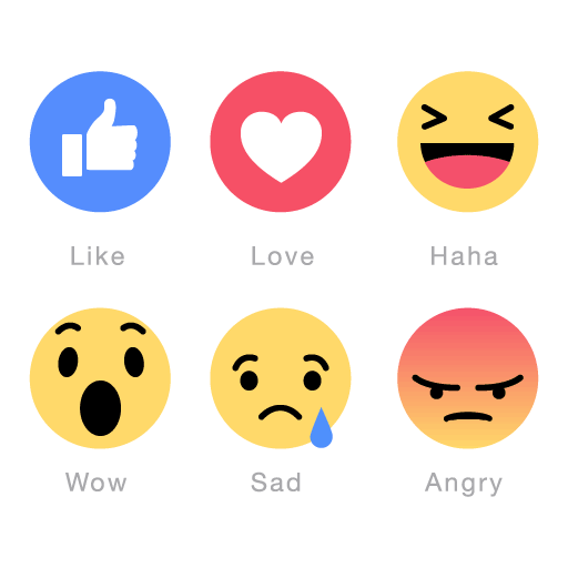 Buy 500 Facebook emoticons likes { (Love) (Sad) (Angry) (Haha 