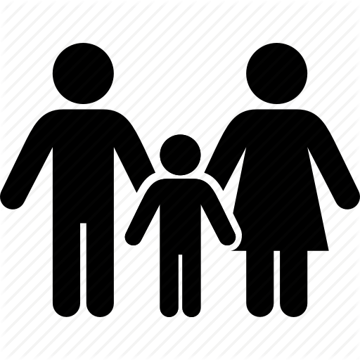 Clipart - Family (bw version)