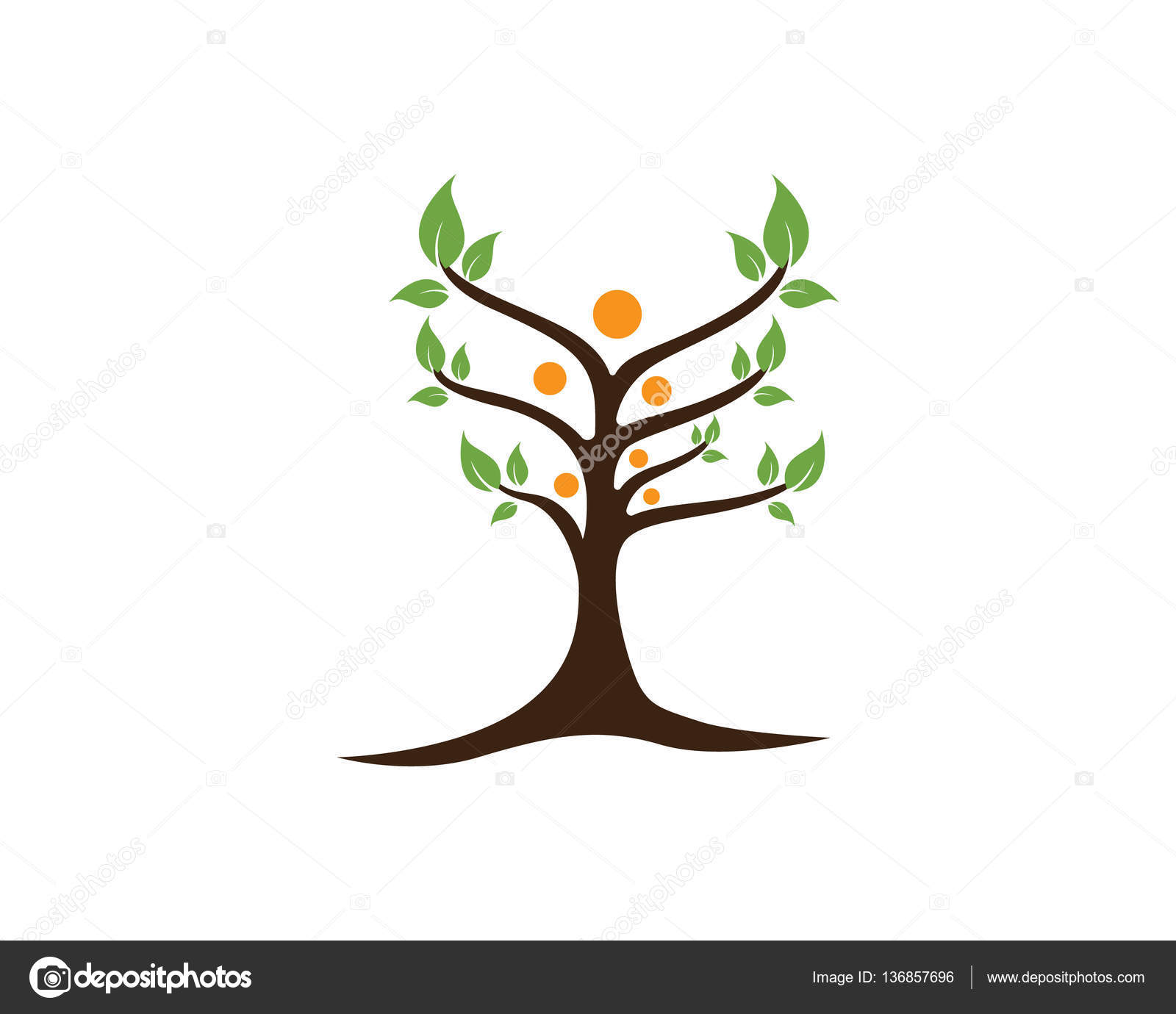 Family Tree Symbol Icon Logo Design Stock Vector 576544111 