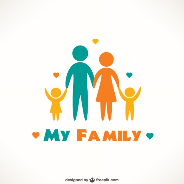 Happy family icons Royalty Free Vector Image - VectorStock