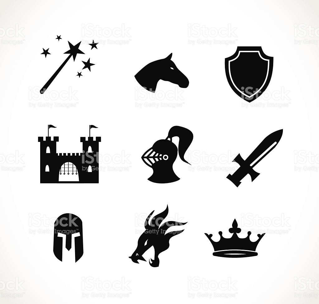 Line Fantasy Icons Stock Vector Art  More Images of Adventure 