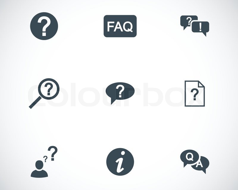 Question Mark Sign Icon. Help Symbol. FAQ Sign. Colored Round 