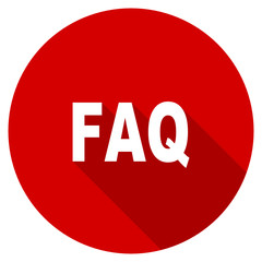 FAQs icons set flat design stock vector. Illustration of help 