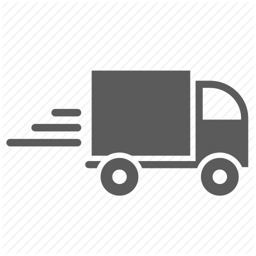 Fast Shipping Delivery Truck Flat Icon For Apps And Websites 