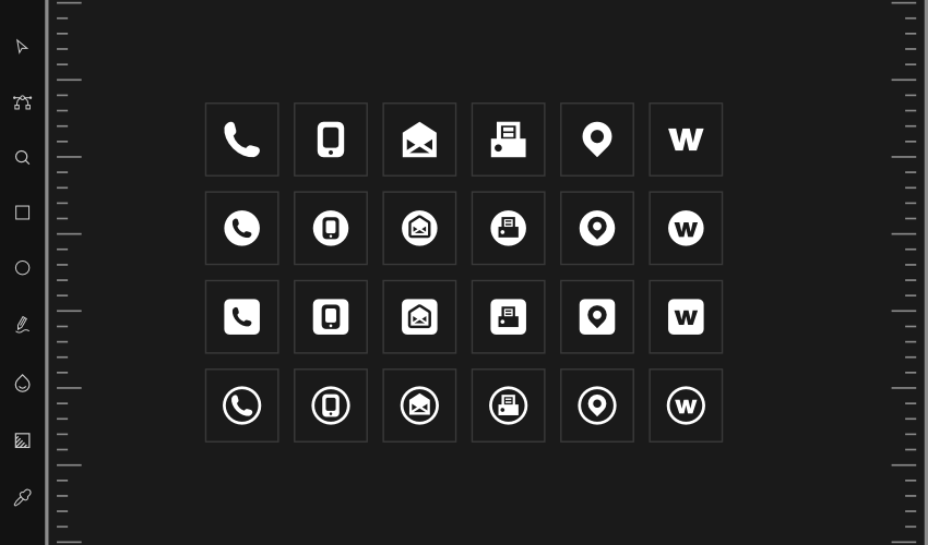 Phone Icons by davooda | GraphicRiver