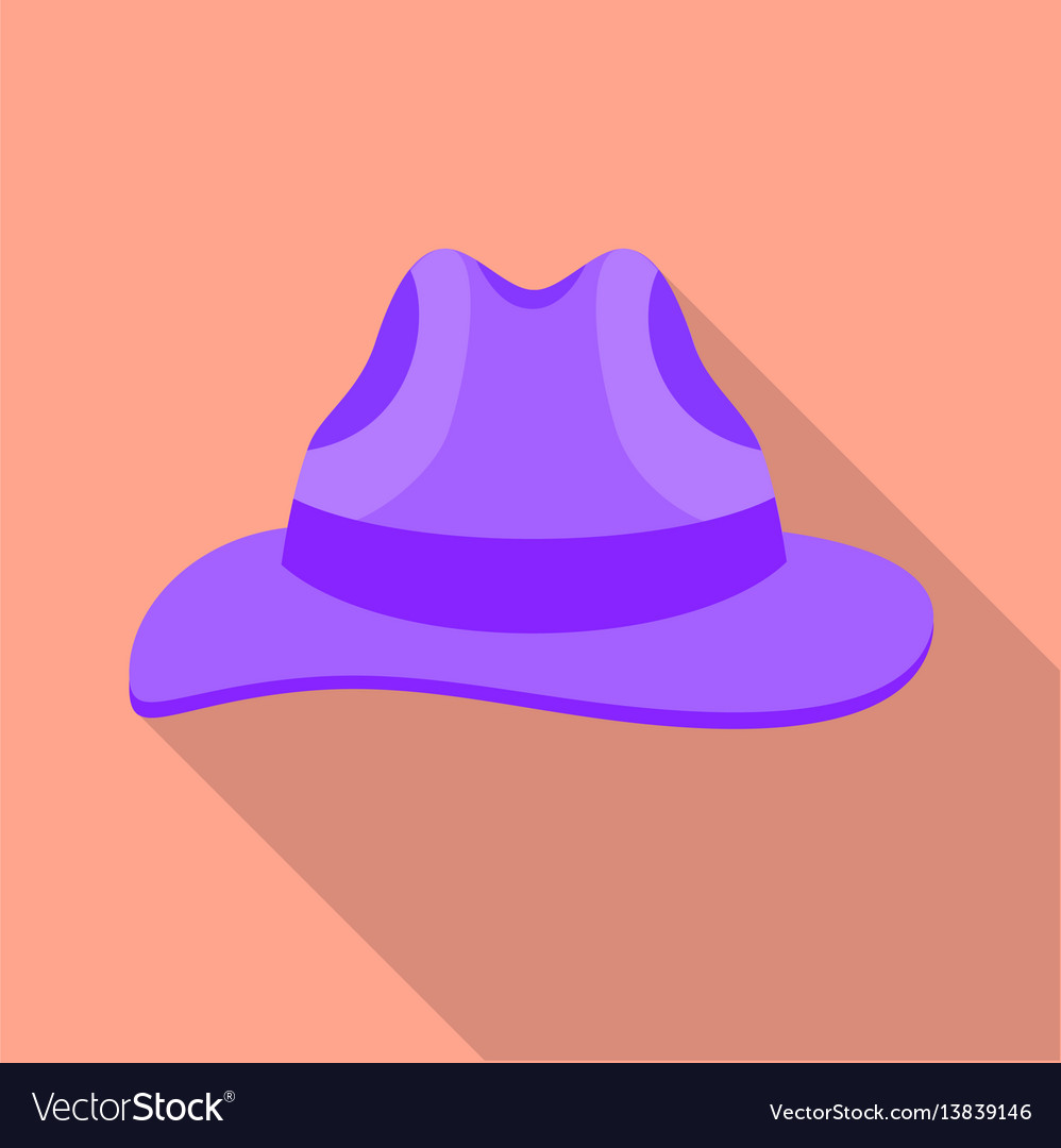 Isolated fedora icon panama element can be Vector Image