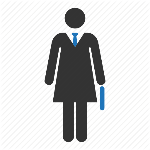 Vector Illustration Of Human Resources Symbol On Female Employee 