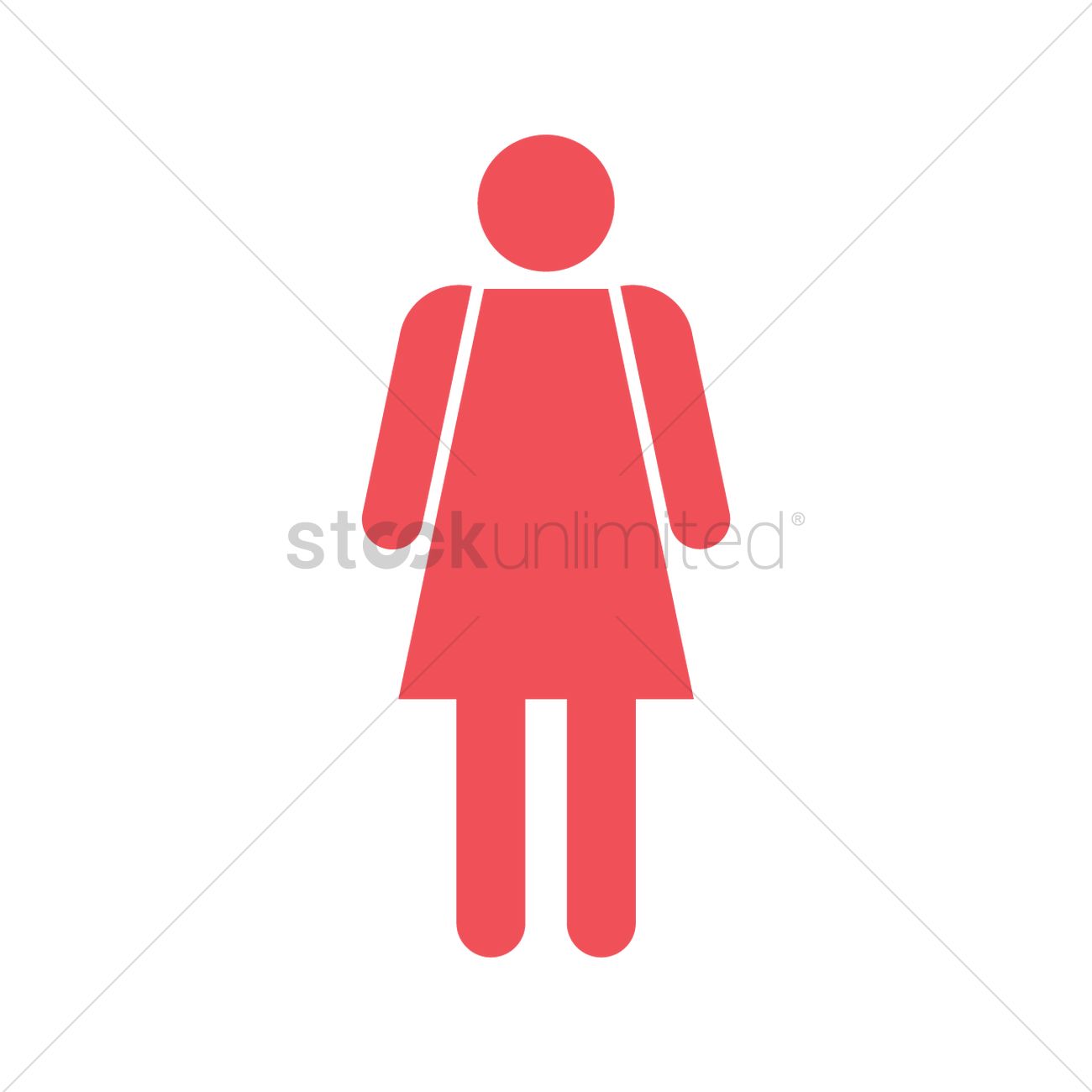Woman dark long hair shape - Free people icons