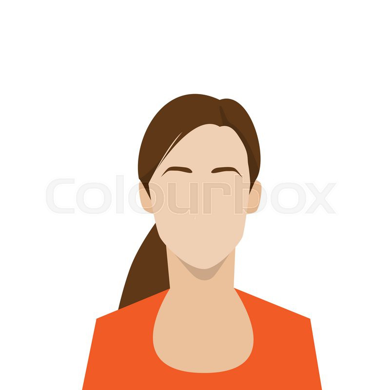 Profile icon male and female business portrait silhouette | Stock 