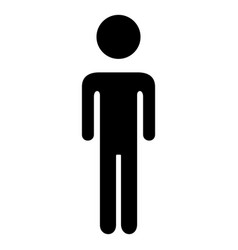 OnlineLabels Clip Art - Stick Figure Icon: Male