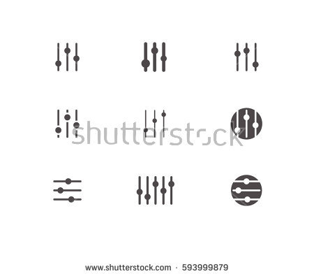 Vector Black Filter Data Icon Set. Filter Data Icon Object, Filter 