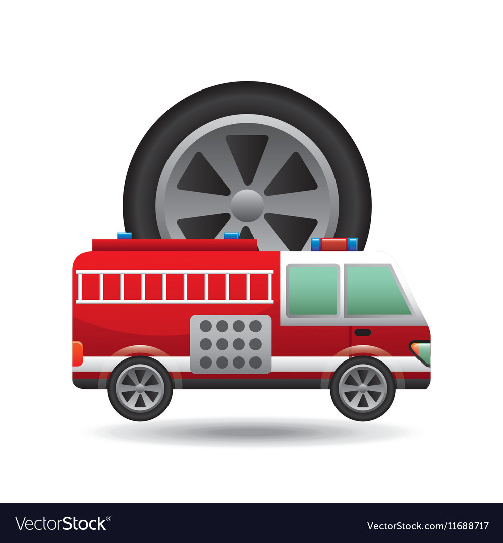 Vector Fire Truck Icon - Popicon