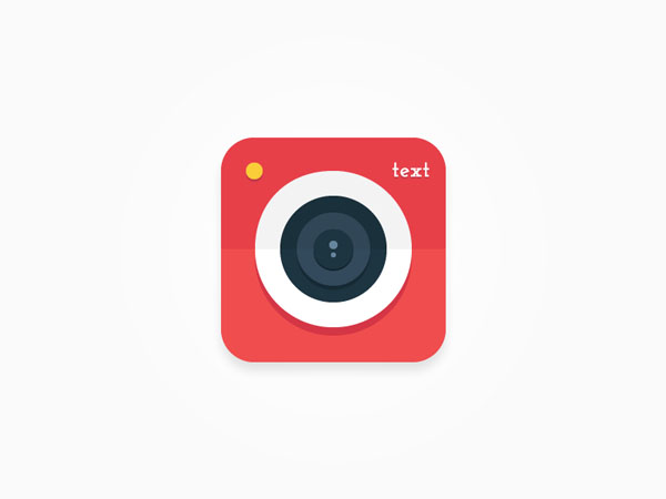 Flat 2 Color Camera Icon by Justin Alexander - Dribbble