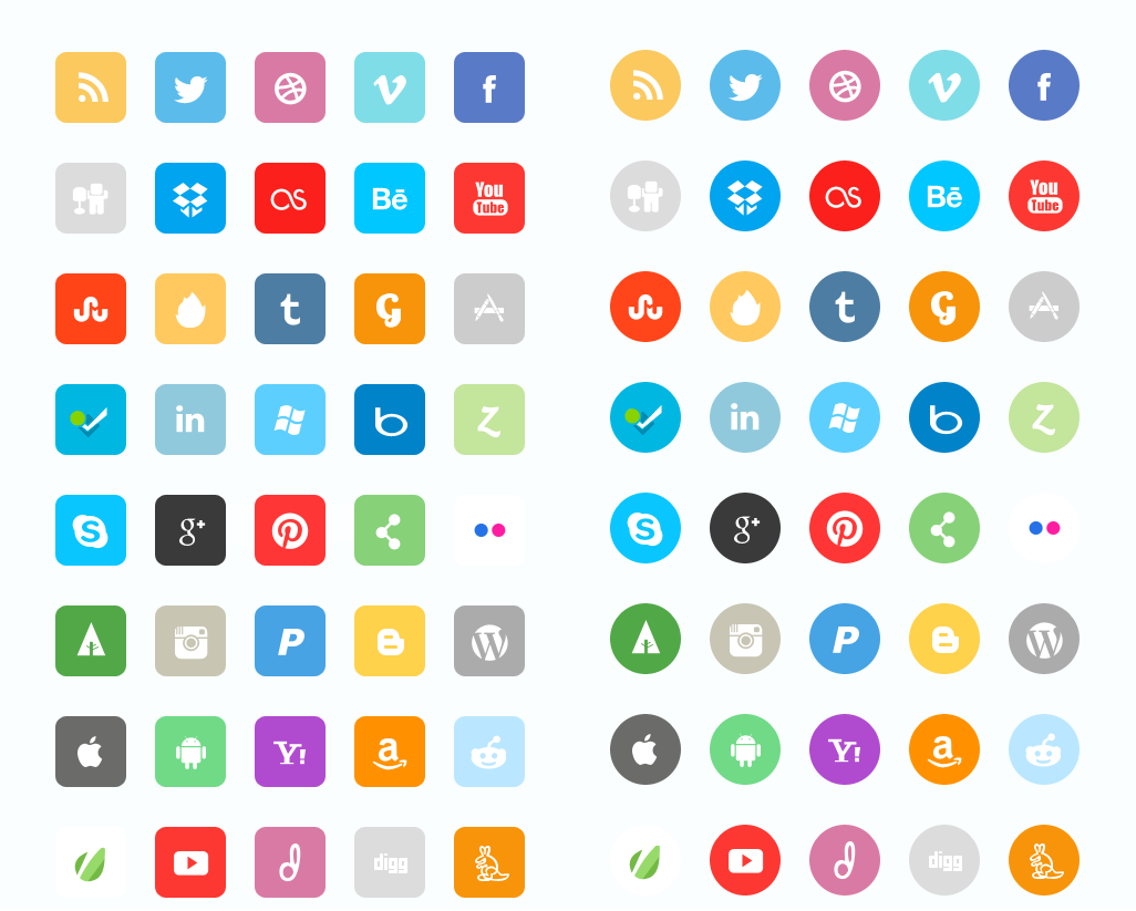 53 Gorgeous Sets of Flat Design Icons