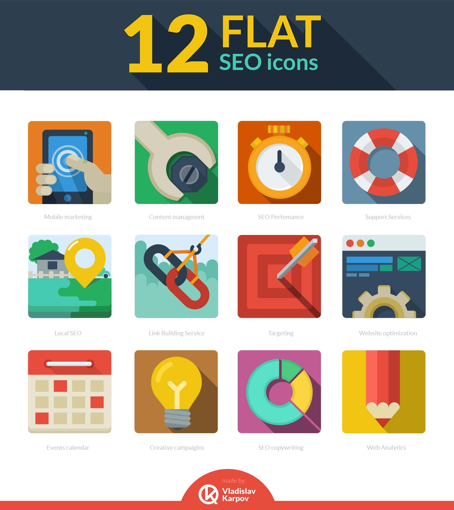 New Flat Icons Sets 2014 | Inspiration | Graphic Design Junction