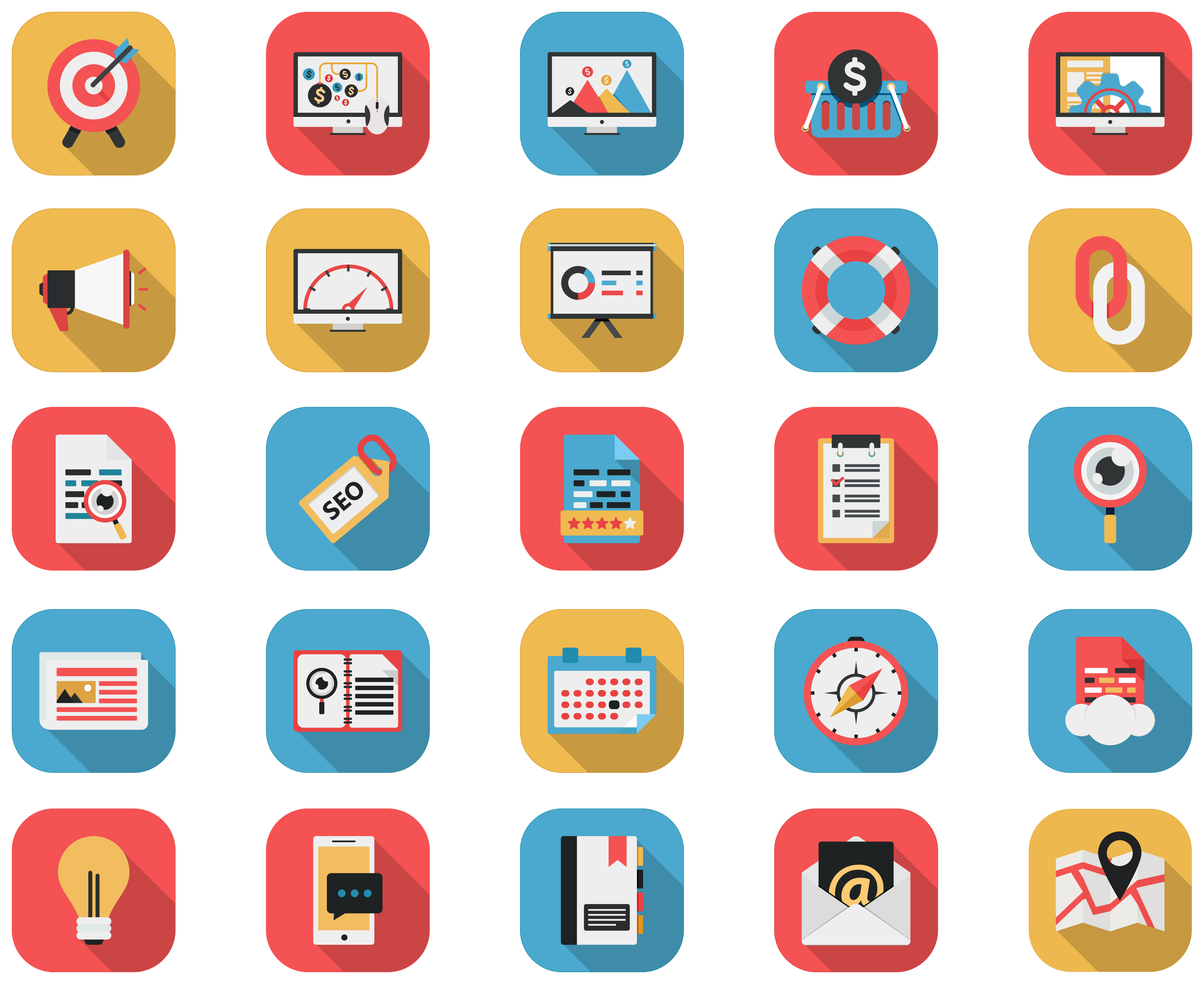 Top 50 Free Icon Sets for Web Designers 2018 | Icon set, Icons and 
