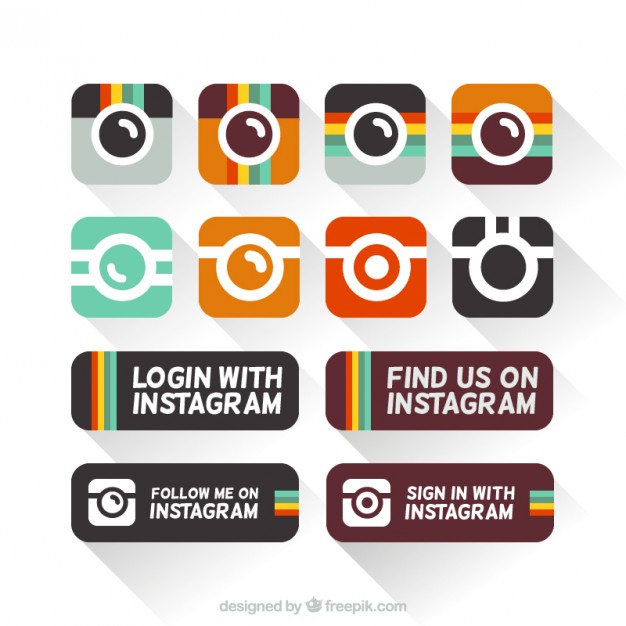 Instagram Icon | Rounded Flat Social Iconset | GraphicLoads