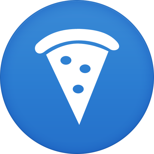 Pizza icon flat | Stock Vector | Colourbox