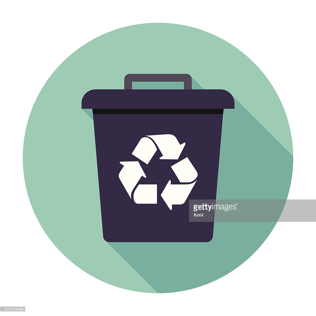 Trash icon. Flat illustration of trash vector icon for web | Stock 