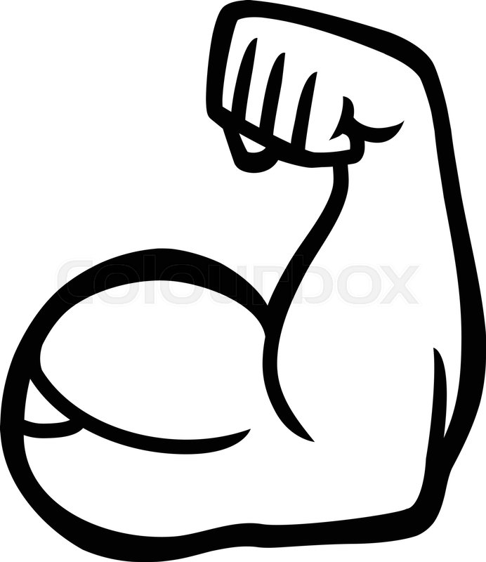 Biceps Flex Arm Vector Icon  Stock Vector  briangoff #99827450