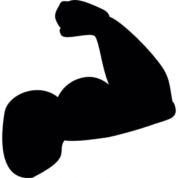 Strong Bodybuilder Biceps Flex Arm Vector Stock Vector 250977937 