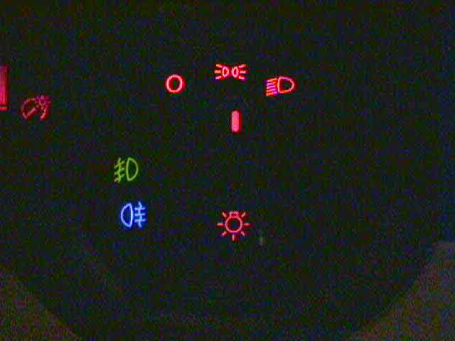 Fog Light Symbol Vector Hmi Dashboard Flat Icon Royalty Free 
