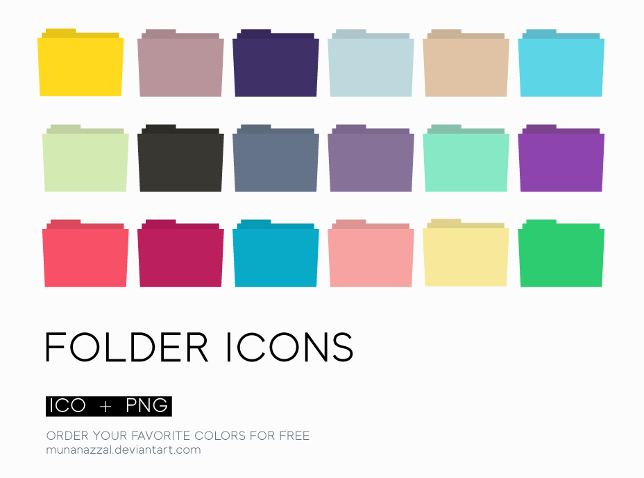free folder icon color