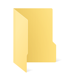 Yellow folder icon (PSD) | Backgroundsy.com