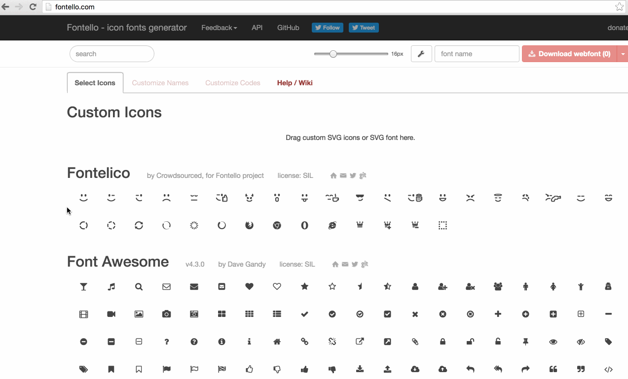 How to convert Font Awesome to png icons