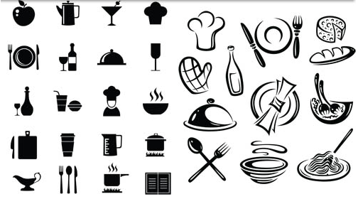 Colored food icons Vector | Free Download
