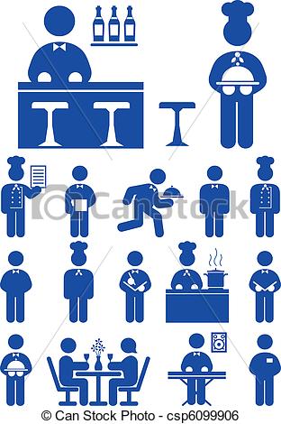 Food service catering logo icon for design menu Vector Image