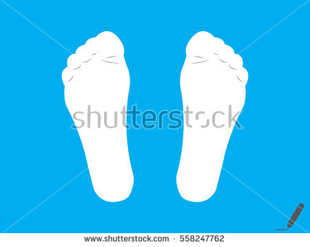 Foot Step Icon Vector Illustrationfoot Step Stock Vector 684945544 