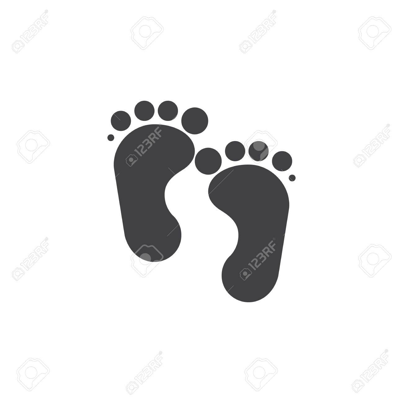 Sole of the foot icon vectors - Search Clip Art, Illustration 