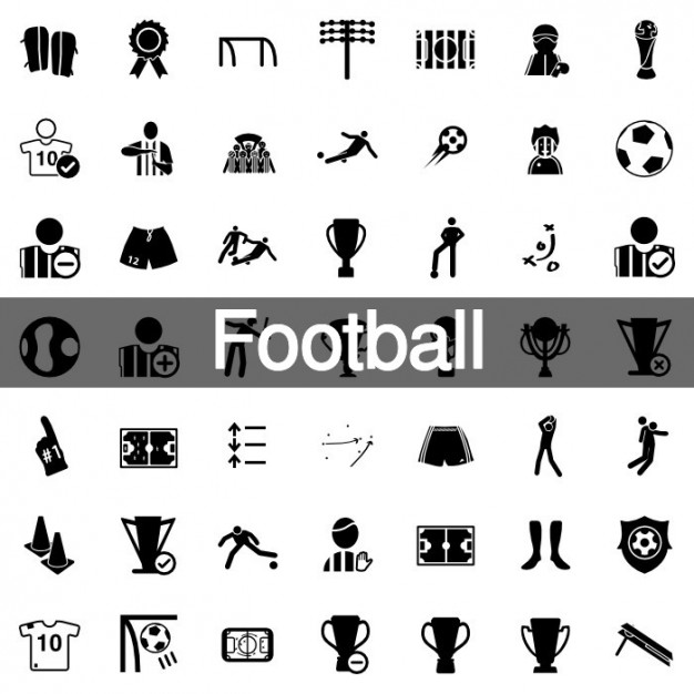 Soccer football training icon set Royalty Free Vector Image