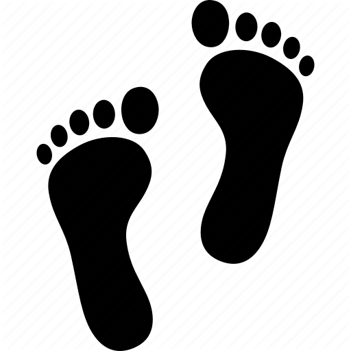 Footprint,Leg,Foot,Sole,Font,Paw,Black-and-white