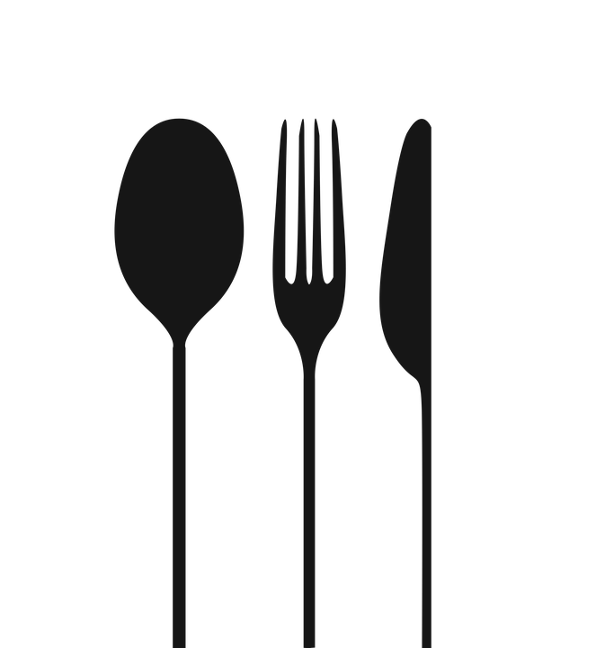 Fork and knife in cross - Free interface icons
