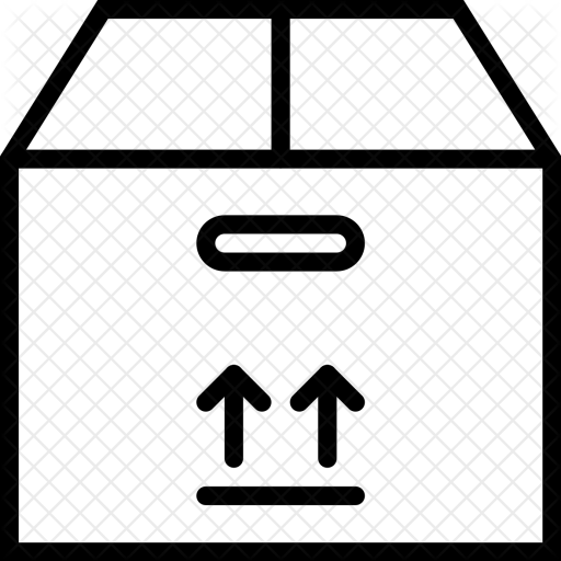 Black Fragile Square Symbol (Fragile icon, Handle with care icon 