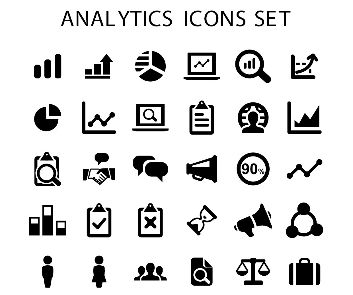 Business Icons Set 2 - Blue Series Stock Vector - Illustration of 
