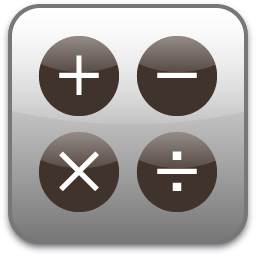 Calculator Icon On White Background. Royalty Free Cliparts 