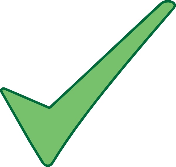 Green checked checkbox icon - Free green check mark icons