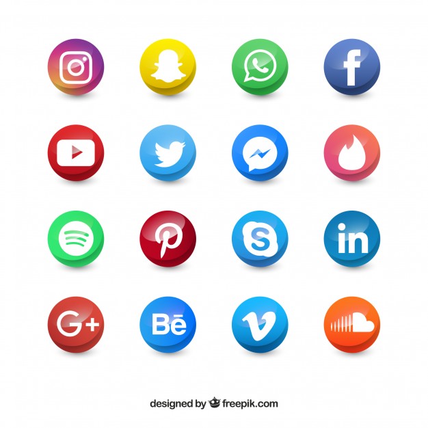 1680 FREE Circle Social Media Icons | Bourn Creative