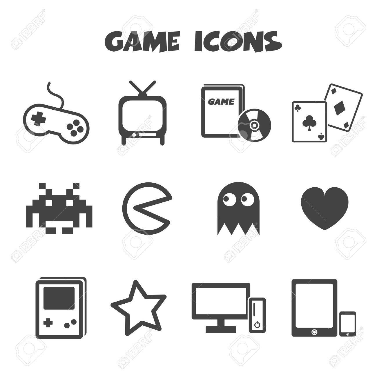 Colorful assorted icons Vector | Free Download