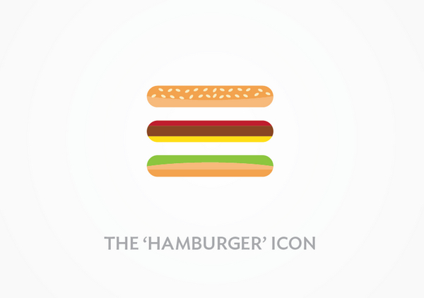 Modern Hamburger Menu Icon Mobile Apps Stock Vector 498295954 