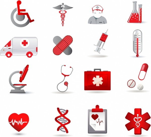 Medical icons set stock vector. Illustration of medical - 15915448